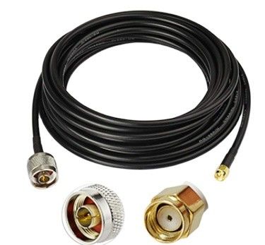LMR400 RF Coaxial Cable Assembly with N-Male to SMA-Male Plug 50 OHM Input Impedance