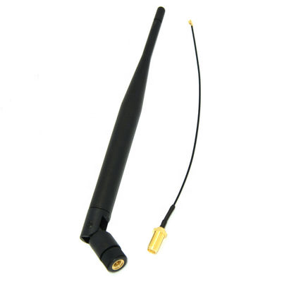 2.4GHz and 5.8GHz Dual Band Wi-Fi Antenna Rubber Duck Design with Customizable Connector