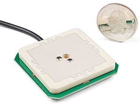 LNA Amplifier Active GPS Ceramic Patch Antenna 28dB High Gain with Filter 25*25*8mm R.H.C.P